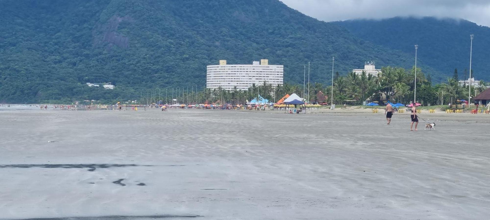 Apto Em Frente Ao Mar - Predio Redondo Peruíbe المظهر الخارجي الصورة
